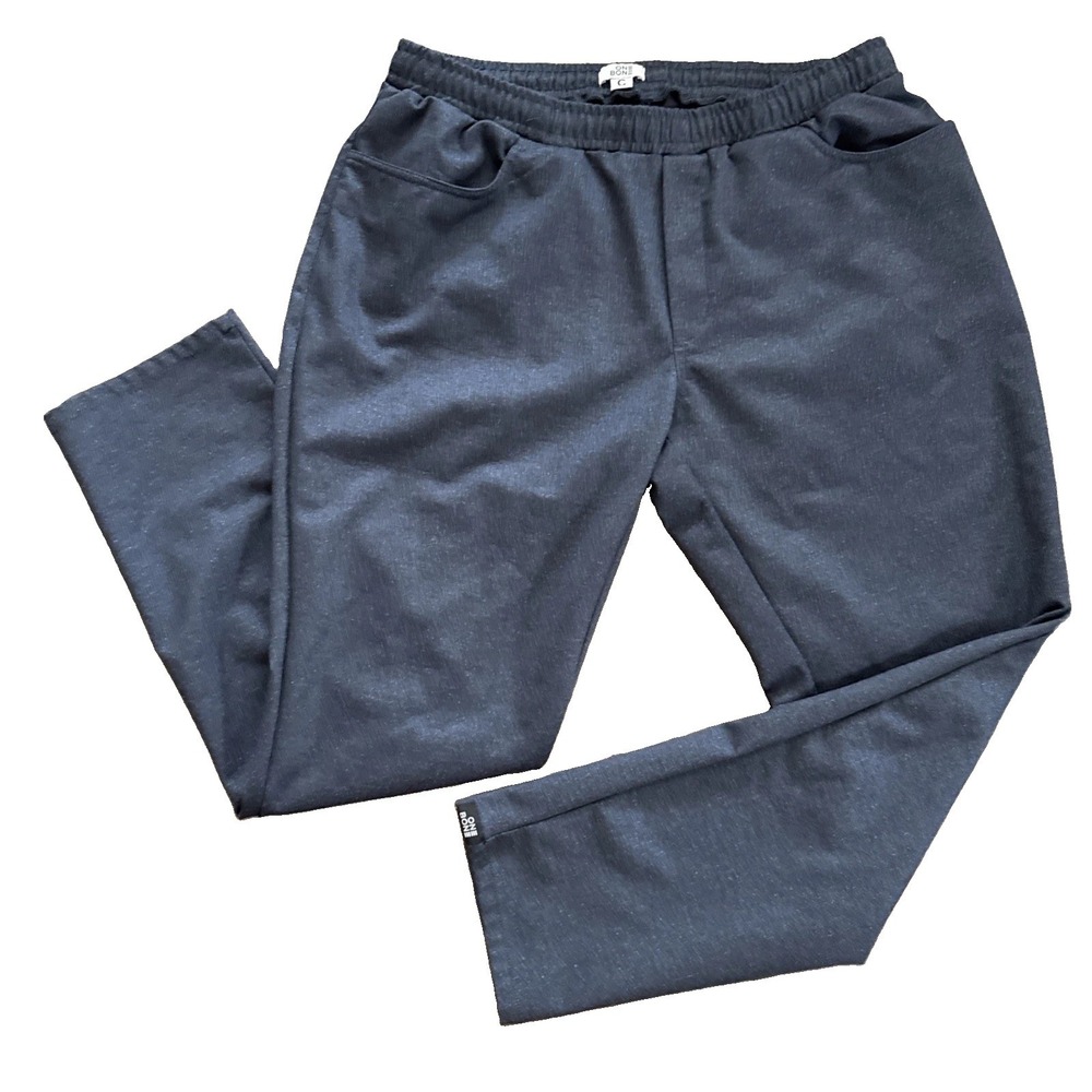 One Bone Outwork Pants Men C 38-40 Gray Tapered Pull On Stretch Big Tall Casual